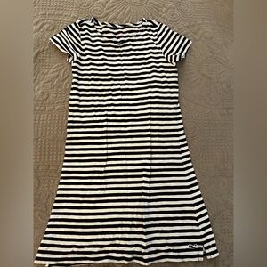 Vineyard Vines Navy and White Striped Kids Dress